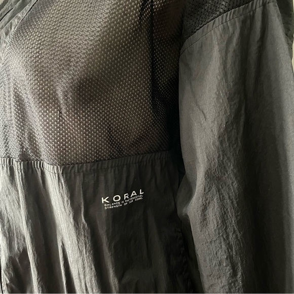 Koral Tracksuit Set Mesh Jacket Pants Luxury Activewear Black Size Medium - Picture 11 of 13